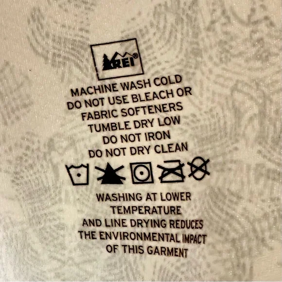 REI White and Gray Patterned Hooded Long Sleeve - Size: Extra Small - Picture 3 of 9